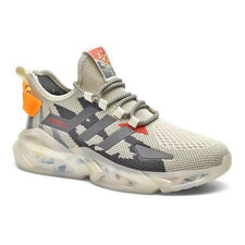 MENS BEIGE RUNNING TRAINERS