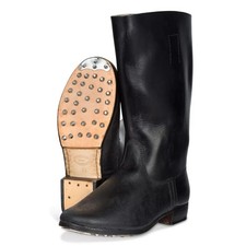 German WW2 Style Black Leather