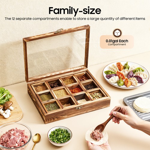 Wooden spice box - spice,