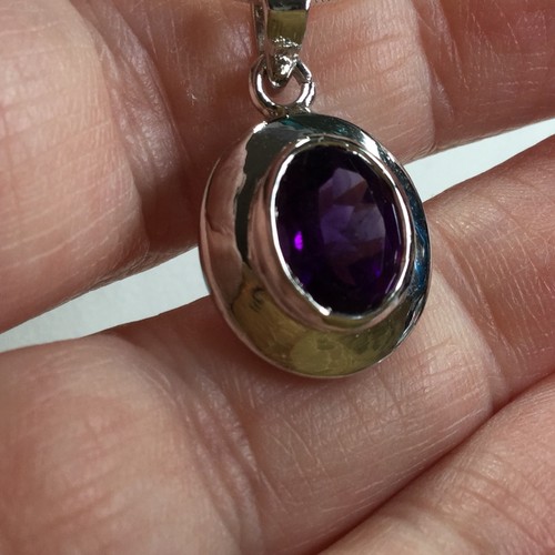 Sterling silver necklace - silver,