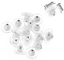 SILVER GOLD EARRING BACKS PUSH