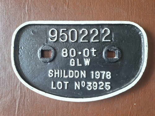 Railway builders plate - railway,