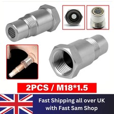 2X Oxygen O2 Lambda Sensor Catalytic Converter Check Fix CEL Spacer Adapter Plug