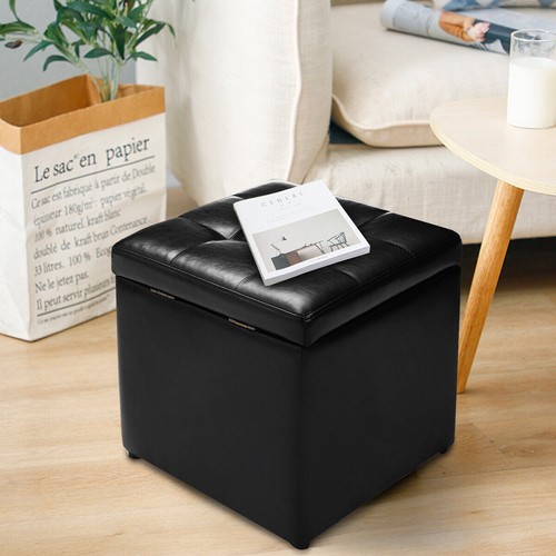 Toy box padded - foot, faux