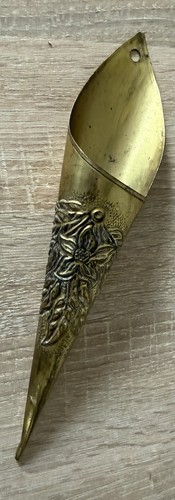 Vintage brass cone - brass,
