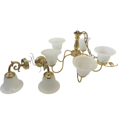 Vintage brass chandelier - vintage,