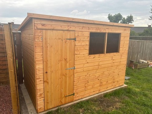 Full pent roof shed - pent,