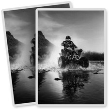 2 x Vinyl Stickers 7x10cm - BW