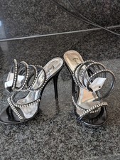 Fredericks of  Hollywood Crystal Embellished High Heel Stiletto Wrap up,UK 3.5