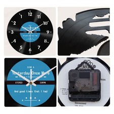 Minimalists Vinyls Record Backwards Wall Clock 12Inch Decorative Clock Watch