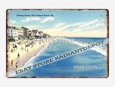 tin sign 1930s-40s Bathing