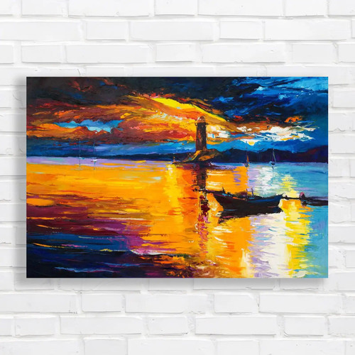 Vibrant lighthouse sunset - vibrant,