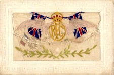 WWI Silk Embroidered Postcard