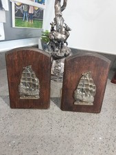 Very Nice Pair Of H.M.S victory Bookends 