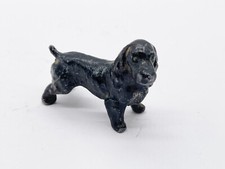 ANTIQUE COLD PAINTED SPELTER SMALL DIECAST SPRINGER SPANIEL DOG FIGURE TOY