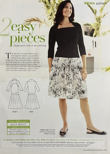 Prima sewing pattern - prima,