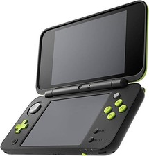 Nintendo 2DS XL Video Game Console Black & Lime Green + Games BUNDLE
