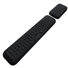 Keyboard Wrist Rest Pad Mouse Gel Wrist Rest Support Cushion Memory Foam Set UK
