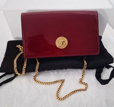 VERSACE Medusa burgundy Patent