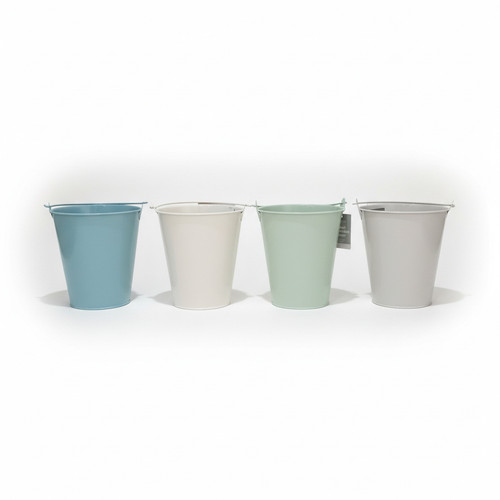 Round tin bucket - tin,