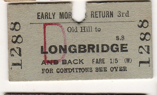 Railway ticket old hill - railway,