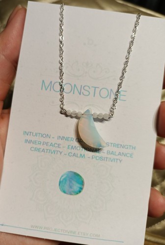 Moonstone crescent moon