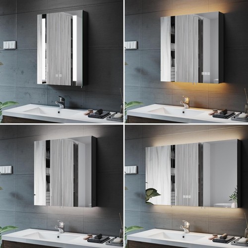 Black bathroom mirror - black,