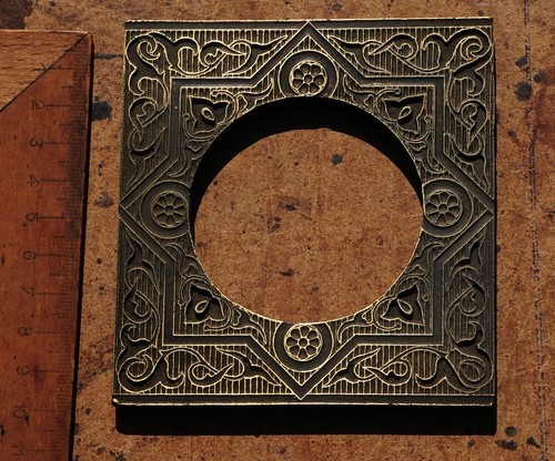 Brass ornament plate - ornament,