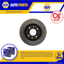 2x Brake Discs Pair Vented