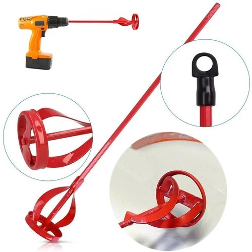 Red drill mixer paddle paint - red,