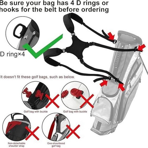 Golf bag double - double, shoulder