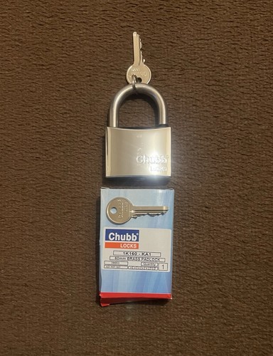 Chubb padlock with two - padlock, keys