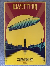 Led Zeppelin Celebration Day official 1 sided promo mini poster 2012