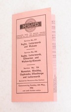 Bus Coach Timetable Handbill