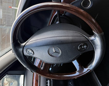 Wood Leather Steering Wheel