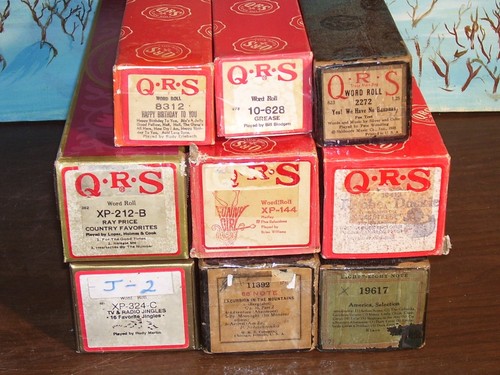 Lot player piano rolls - player,