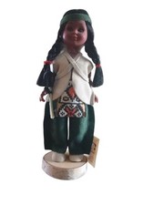 Vintage Doll Indien Art Eskimo Traditional Clothing Collectable 8 Inches Inuit
