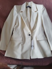 Zara Off White Blazer jacket