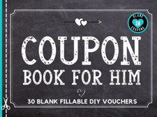 Blank Coupon Book for Him: 30