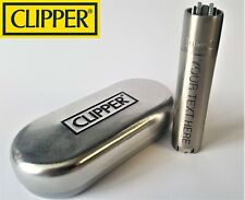 CLIPPER Engraved SILVER METAL Personalised Lighter Birthday Christmas Gift