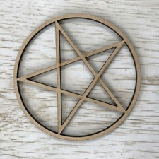 MDF Wooden Pentacle Pentagram