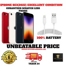 APPLE IPHONE SE 2022 3rd Gen 5G-64GB-128GB-256GB- BATTERY 100% ALL-COLR-A+Unlock