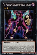 LEHD-ENC32 THE PHANTOM KNIGHTS OF CURSED JAVELIN COMMON 1ST EDITION YuGiOh CARD