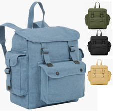 Large Canvas Webbing Backpack