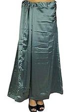 Satin Silk Petticoat Gray