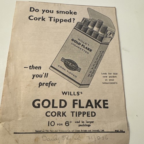 1936 original newspaper - , advert