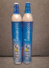 2x Full New Factory Sealed SodaStream 60 Litre CO2 Gas Cylinders