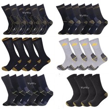 Mens Chunky Work Socks Workwear Boot Socks 3 , 6 , 12 Pairs Pack UK 6-11 & 11-14