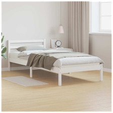 Bed frame White Solid Pine