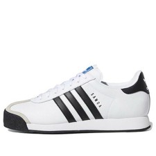 ADIDAS ORIGINALS MEN'S SAMOA TRAINERS SHOES SNEAKERS WHITE BLACK 3-STRIPE RETRO